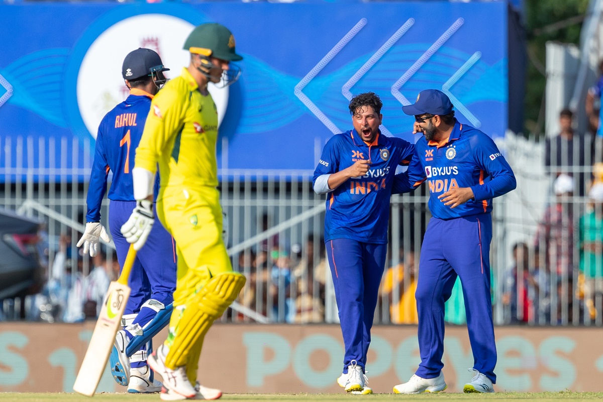 Kuldeep Yadav bamboozles Australian batsmen with new trick