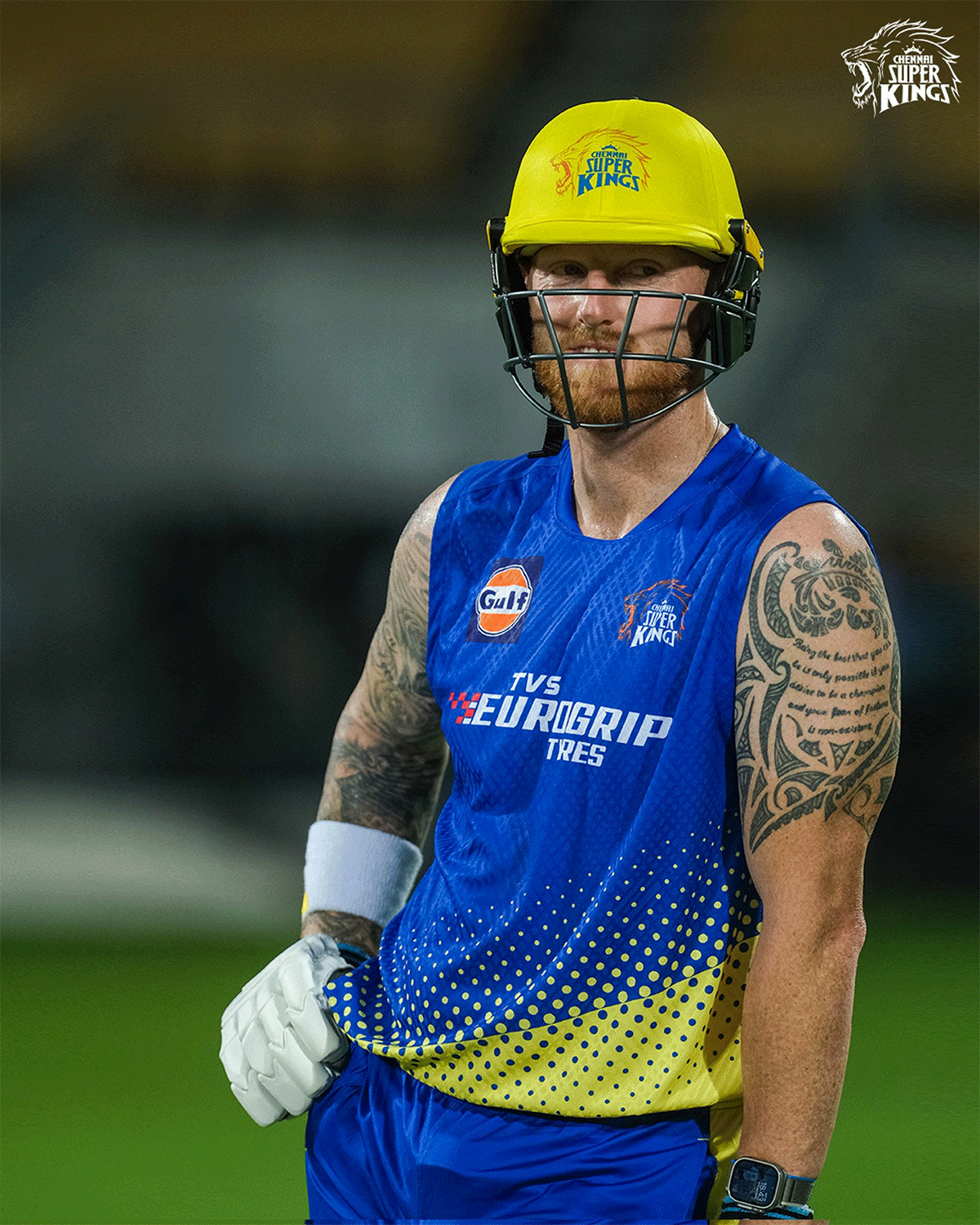 Ben Stokes was hitting it big during CSK's practice session on Monday