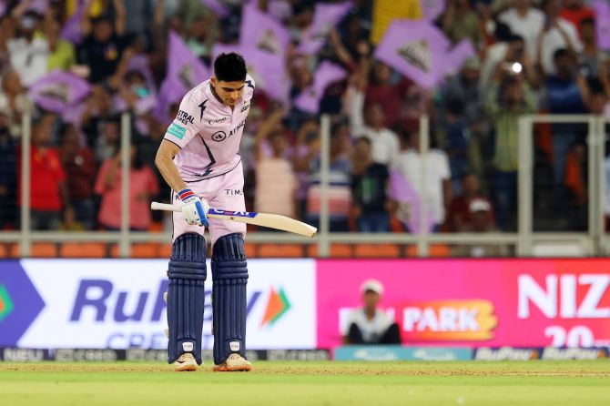 Shubman Gill struck a maiden IPL century after 13 sublime boundaries  and 1 maximum
