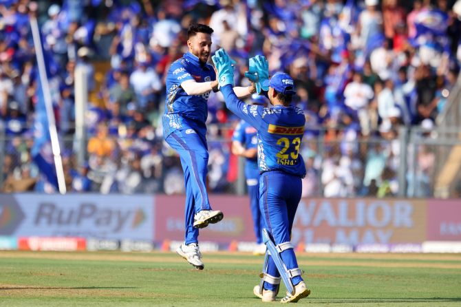 Akash Madhwal pocketed a four-wicket haul. 