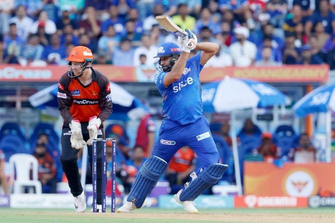 Rohit Sharma hit eight fours during his 37-ball 56.