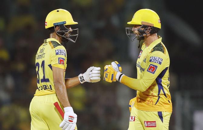 CSK openers Ruturaj Gaikwad and Devon Conway.