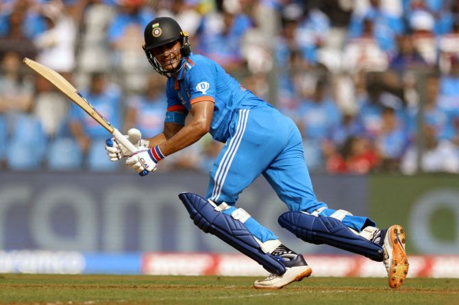 Shubman Gill scored his second fifty of the World Cup