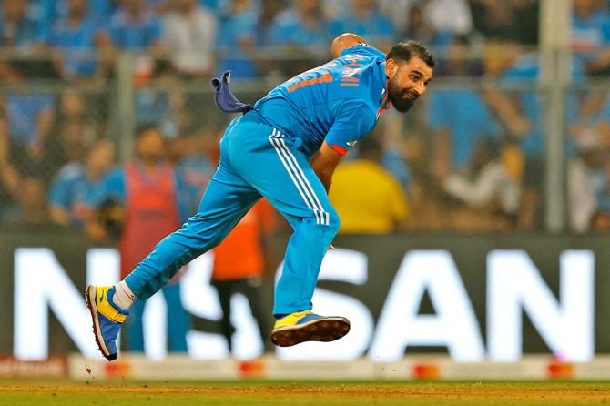 Mohammed Shami played the ICC ODI World Cup despite the pain