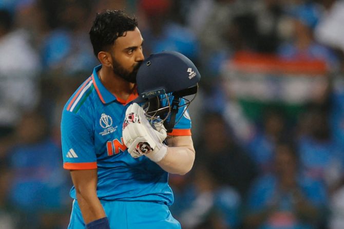 KL Rahul hit a 62-ball century, the fastest by an Indian in the World Cup