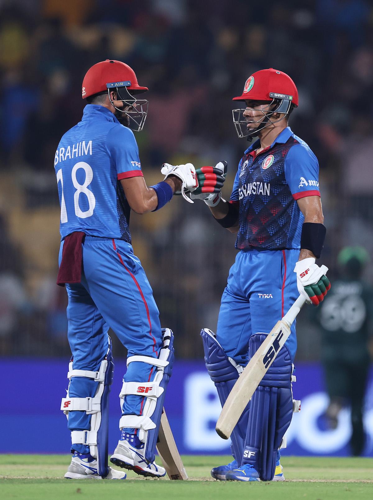 Openers Rahmanullah Gurbaz and Ibrahim Zadran put on a 130-run opening stand 