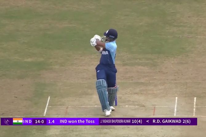 Yashaswi Jaiswal smashed a century off 49 balls in the Asian Games men's semi-final against Nepal on Monday