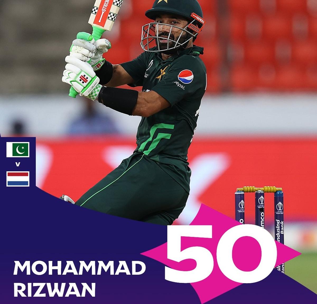 Shakeel, Rizwan bring up their fifties