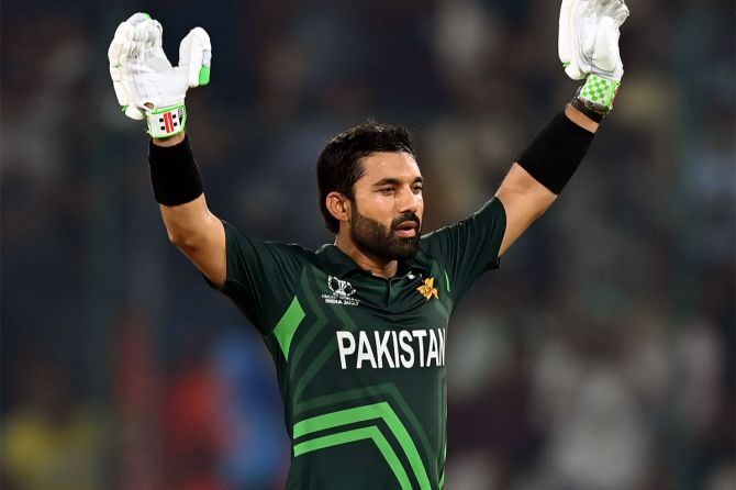 Mohammed Rizwan scored an unbeaten 131, his highest ODI score, to guide Pakistan to a record run-chase in the World Cup match against Sri Lanka in Hyderabad on Tuesday. 