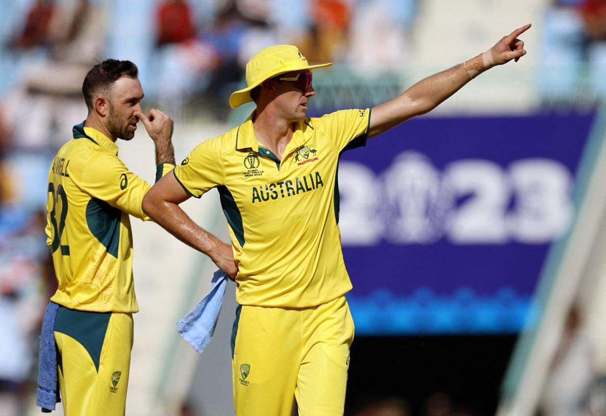 Australian captain Pat Cummins (right) accepted that the team has to make amends