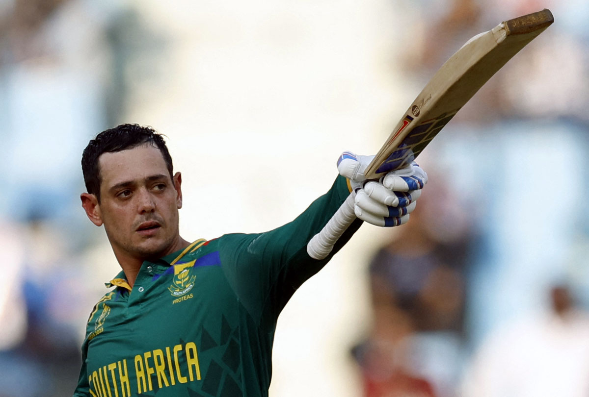 Quinton de Kock struck 100 from 84 balls against Sri Lanka in their opener and followed that up with 109 from 106 vs Australia on Thursday to help South Africa to two thumping wins in the World Cu