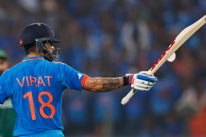 Virat Kohli struck an unbeaten 103 to take India to victory