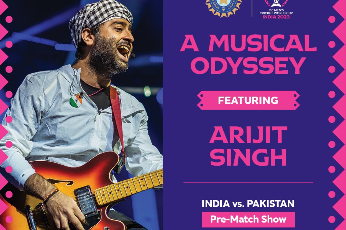 Popular Bollywood singer Arijit Singh will perform at the pre-game concert on Saturday