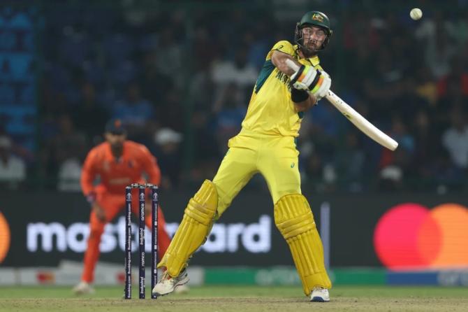 Glenn Maxwell goes hammer and tongs