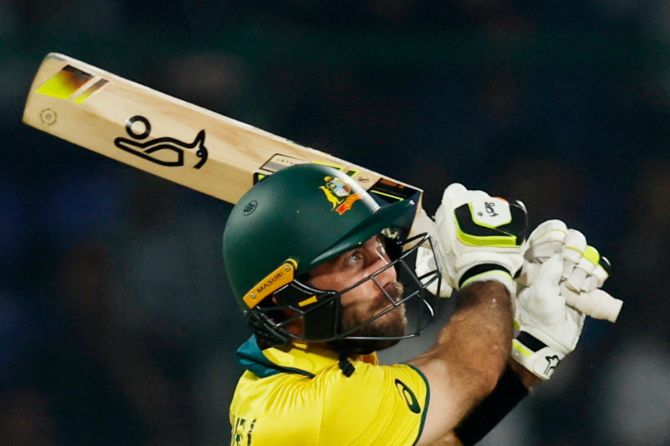 Glenn Maxwell smashed 8 sixes and 9 fours en route his 40-ball century in New Delhi on Wednesday