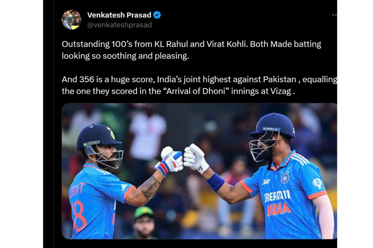 Venkatesh Prasad's tweet