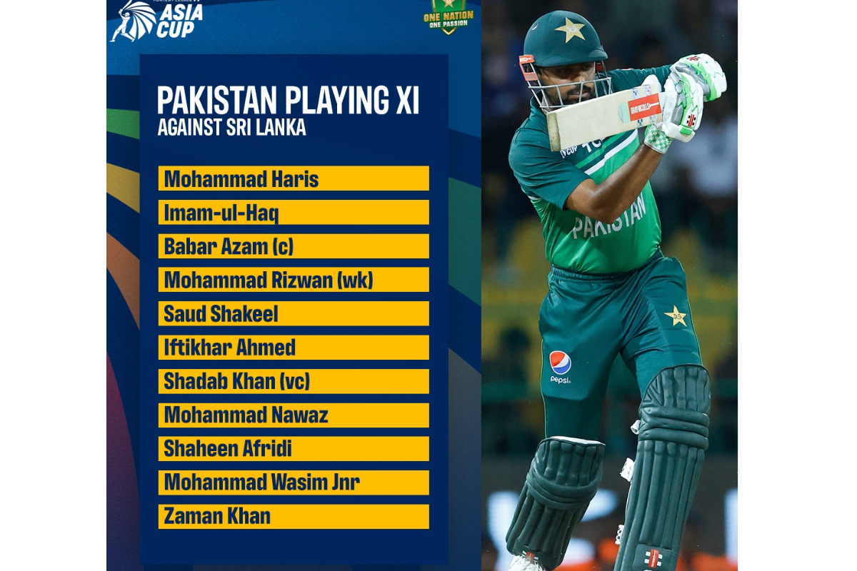 Pakistan's Playing XI