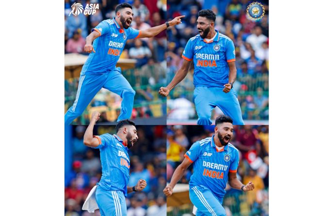 India's Mohammed Siraj picked four wickets in the fourth over to completely derail the Sri Lankan innings in the Asia Cup final in Colombo on Sunday