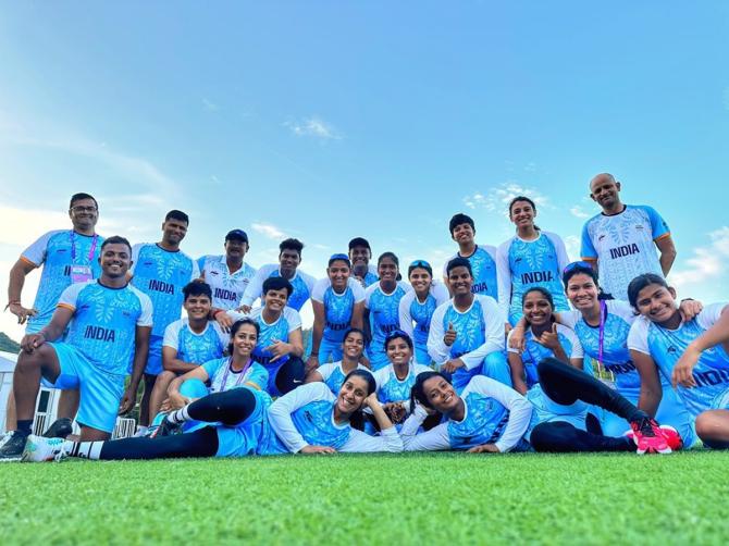 The Asian Games gold medal-winning Indian cricket team