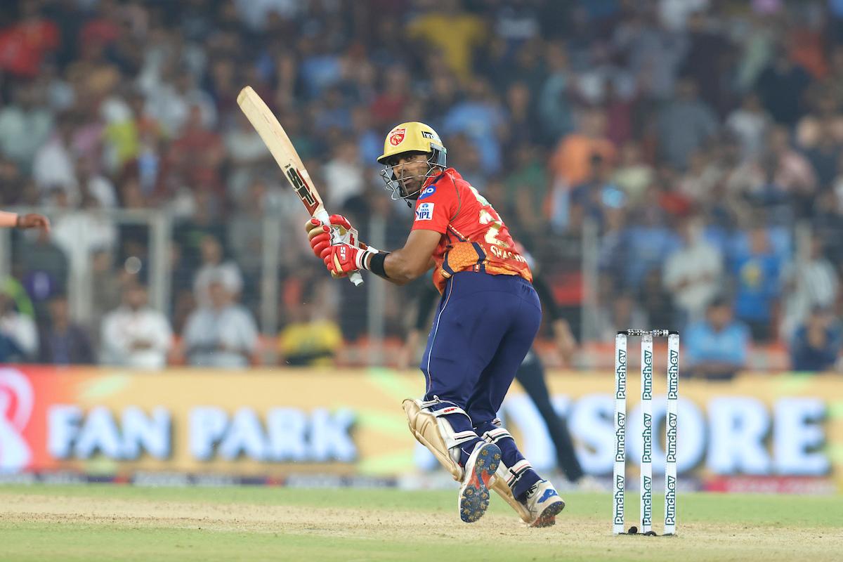 Shashank Singh bats en route his match-winning knock