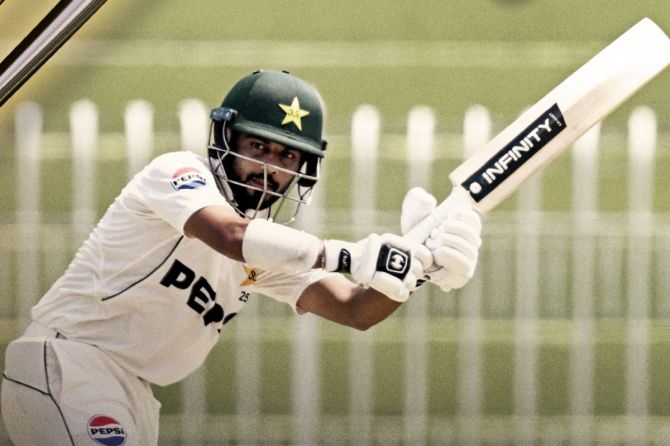 Pakistan's Saud Shakeel scored his 3rd Test century during  the first Test against Bangladesh in Rawalpindi on Thursday