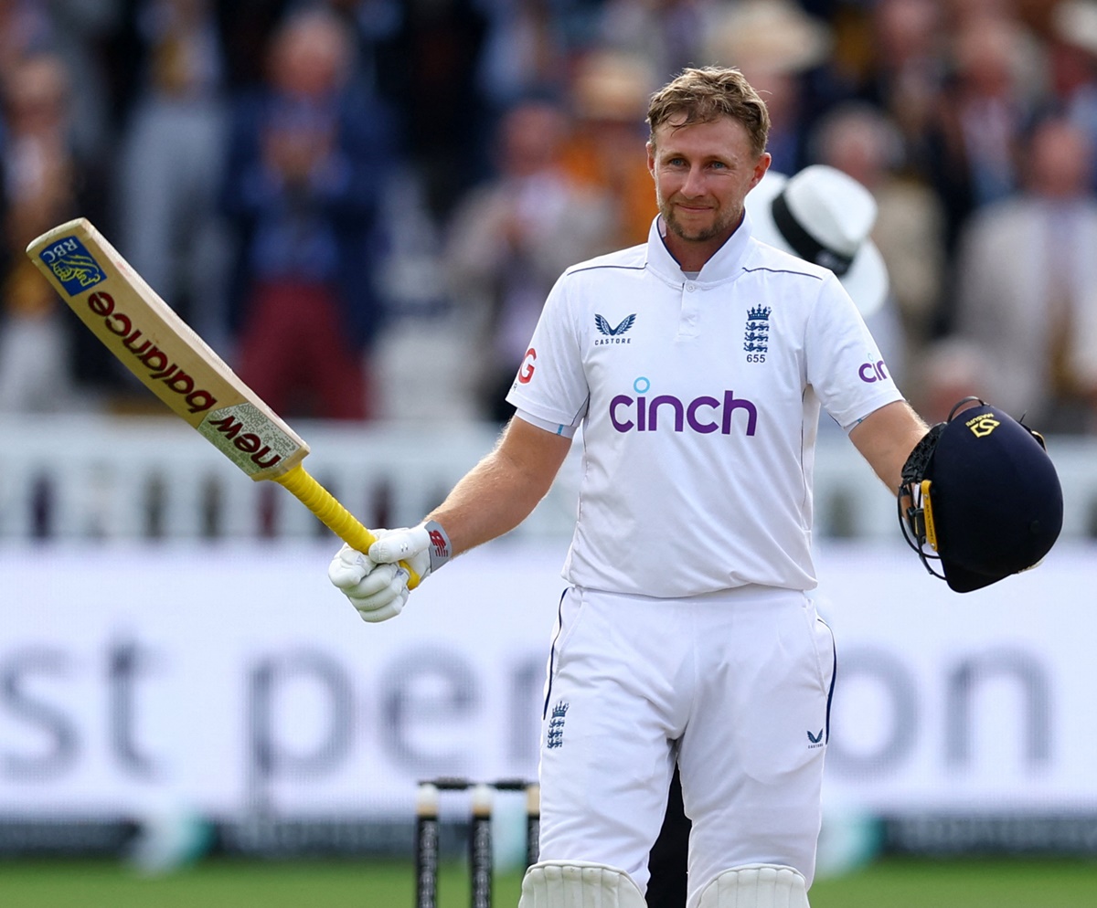 The 33-year-old Root moved to three figures in his 145th Test with a trademark four through third man to equal former England opener Alastair Cook's tally of Test centuries.