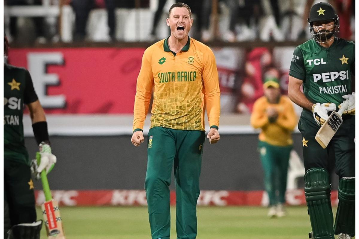 South Africa's George Linde picked four wickets against Pakistan in the first T20I in Durban on Monday