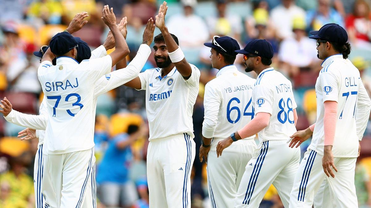 Jasprit Bumrah celebrates a wicket