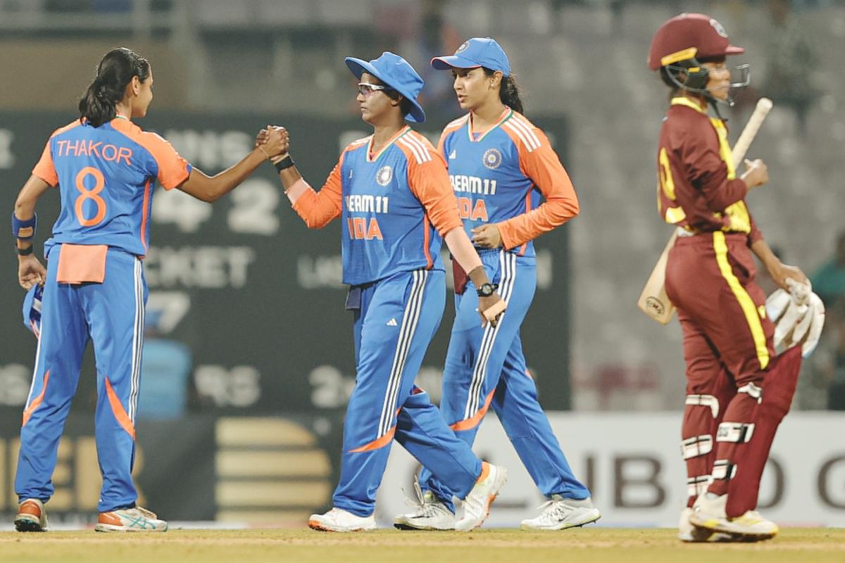 Saima Thakor celebrates a wicket