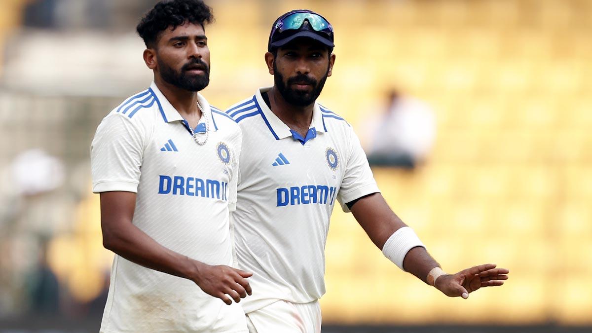 Jasprit Bumrah with Mohammed Siraj. Bumrah said his primary target on encountering a challenge is to tackle it instead of looking at others to come up with the solutions.