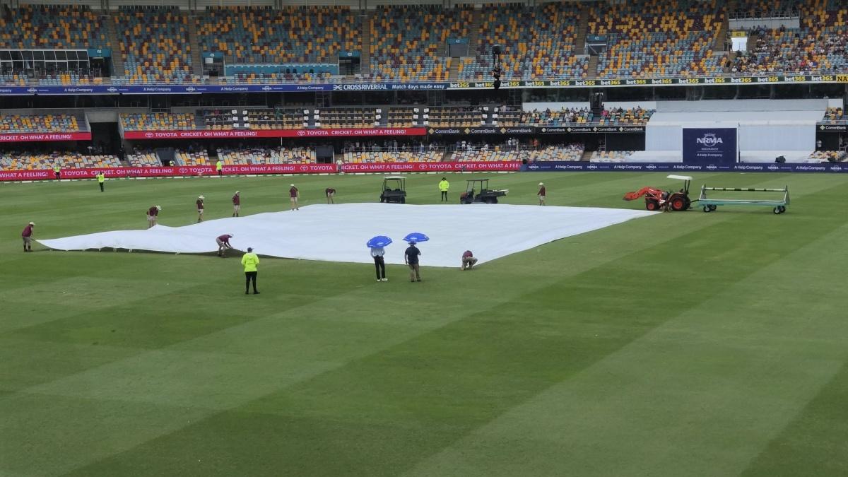 The first session was impeded by a short spell of rain an hour into the day’s play. 