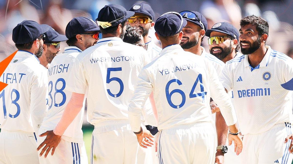 India's players celebrate a wicket