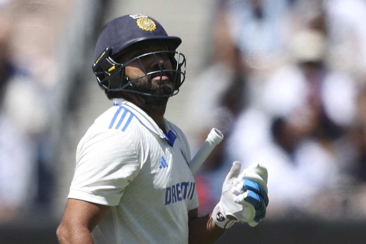 Rohit Sharma was dismissed for 9 on Day 5 of the 4th Test at the MCG on Monday