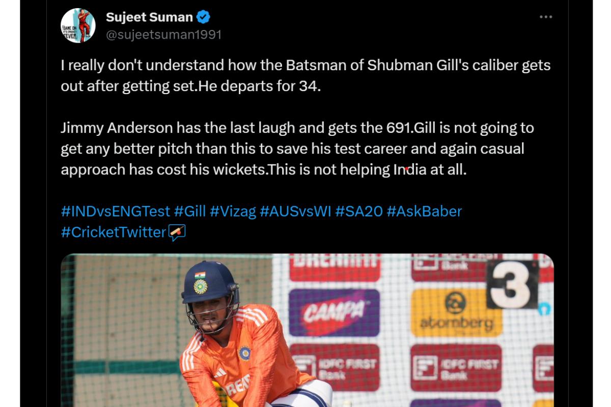 Shubman Gill criticism