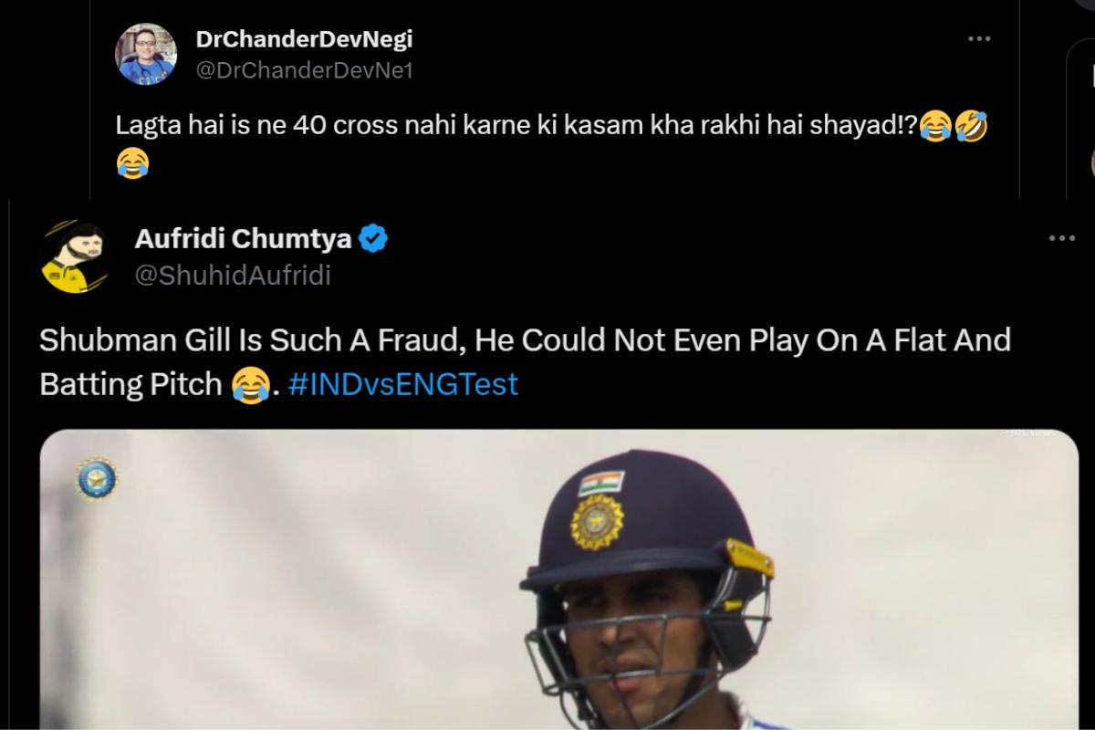 Shubman Gill criticism