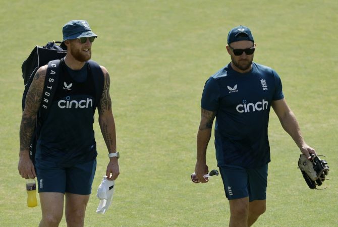 England skipper Ben Stokes with coach Brendon McCullum. Accusing the team management of going too soft on players, Vaughan said he understands that there is a pervading sense of positivity, fun and laughter in the camp but that may not always bring the desired results.