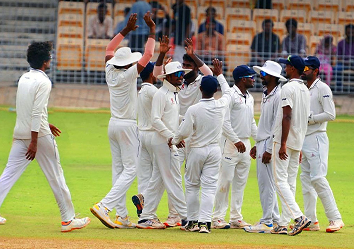 Ranji Trophy TN Karnataka Vidarbha enter quarters Rediff