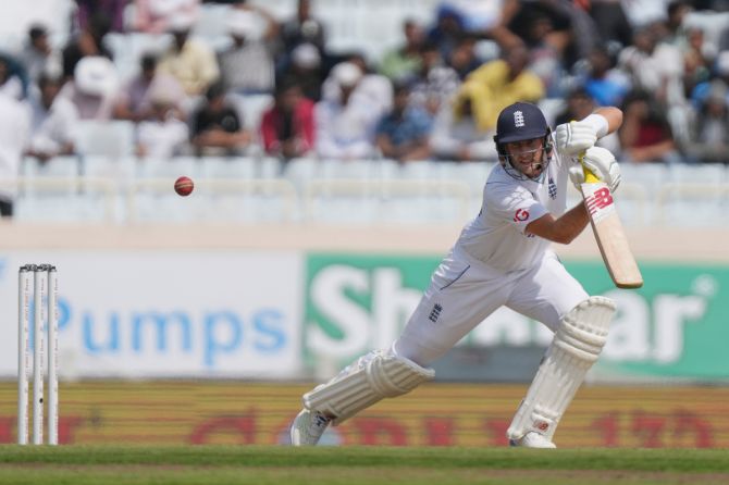 Joe Root played in his typical style of classic Test match batting, grinding it out