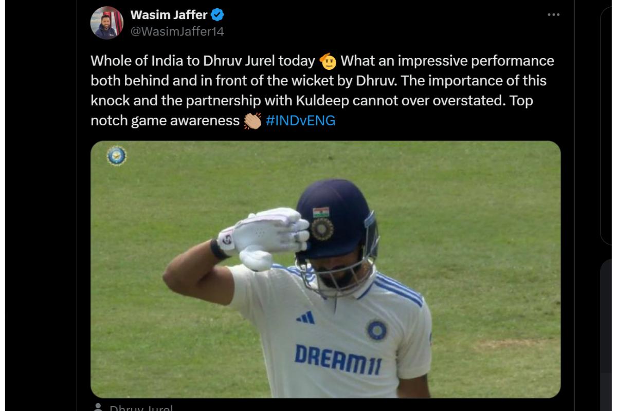 Wasim Jaffer tweet