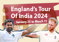 England's Tour Of India 2024