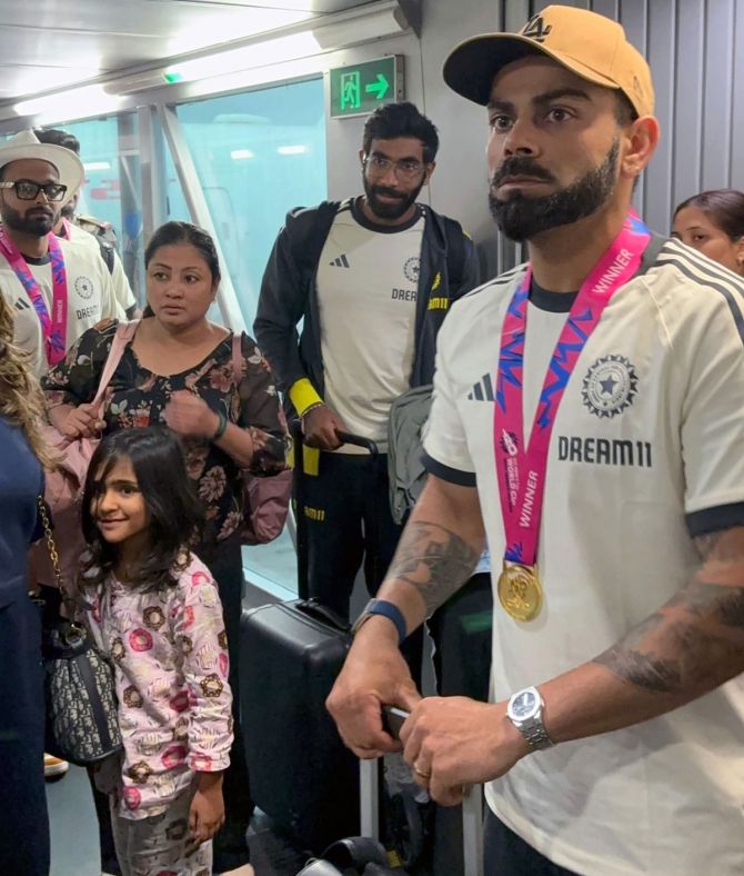 Team India arrives in Delhi from the 2024 World Cup