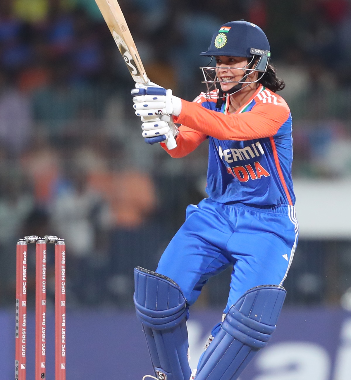 Smriti Mandhana's fighting 47 was not enough to take India across the line in the first T20I against South Africa in Chennai on Thursday.