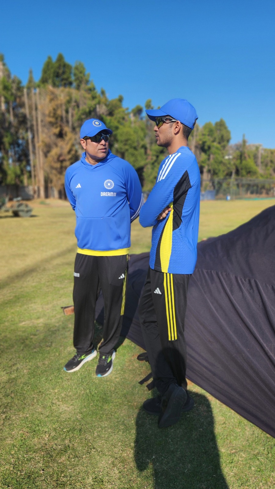 Head Coach for the Zimbabwe tour, VVS Laxman speaks with captain Shubman Gill