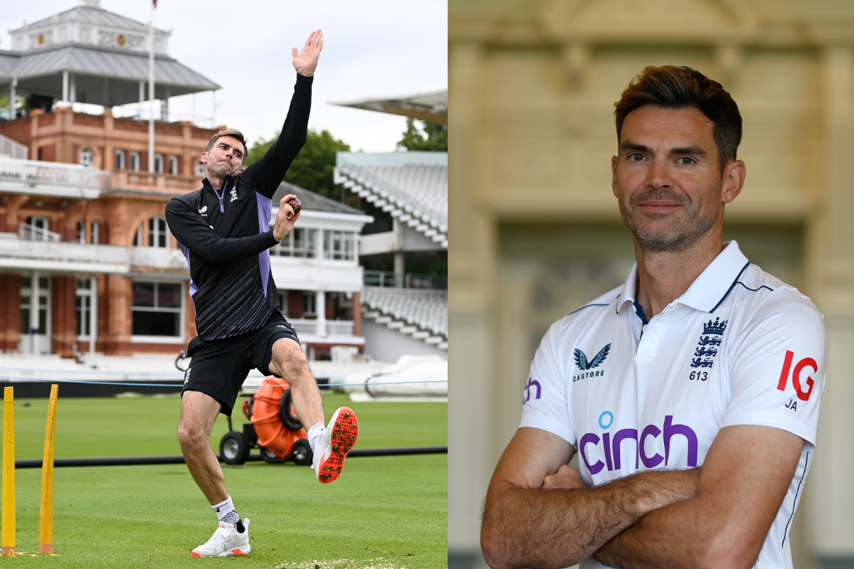 James Anderson at a practice session at the Lord's Cricket Ground, in London, on Tuesday