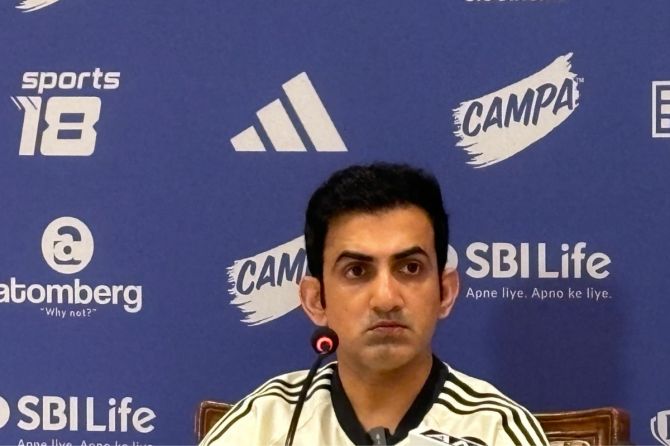 India's Head Coach Gautam Gambhir at a press conference in Mumbai, on Monday 