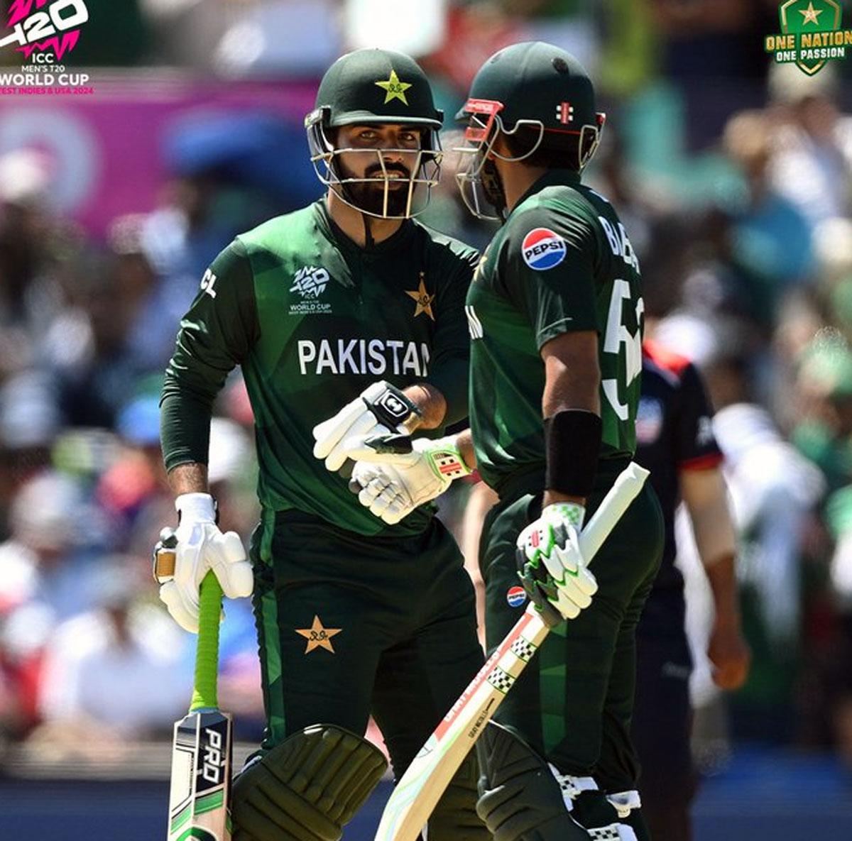 Babar Azam and Shadab Khan rescued Pakistan, putting on 72 runs for the fourth wicket