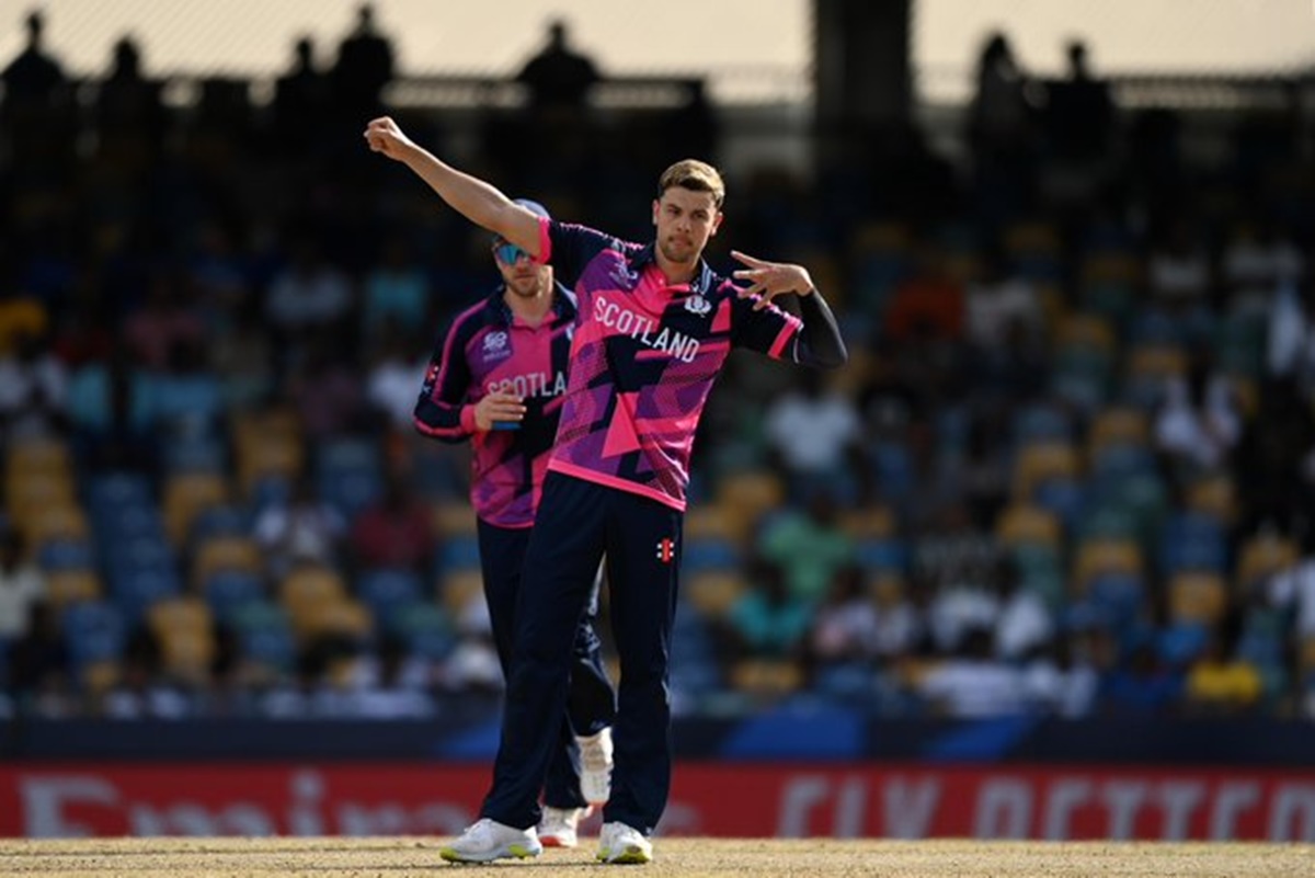 Brad Wheal excelled with the ball for Scotland, taking three wickets for 33 runs