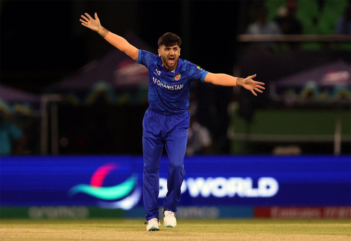 Afghanistan pacer Fazalhaq Farooqi struck with two early wickets in the Powerplay. 