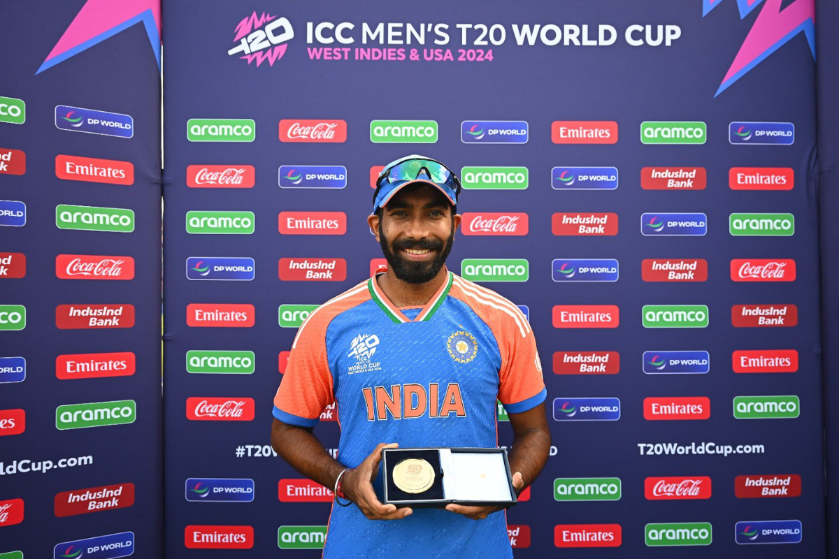 Jasprit Bumrah won the Player of the Match for his spell of 3 for 14