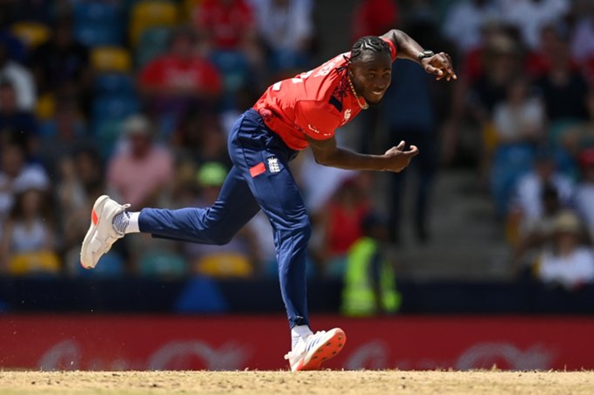 Jofra Archer took three wickets for 12 runs in 3.2 overs, including a maiden.